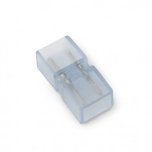 UTC-K-12/A67-NNN CLEAR 025 POLYBAG Соединитель контактный прямой для светодиодных лент 220В, 10x7мм, 2 контакта. Цвет прозрачный, 25 штук в пакете. TM Uniel.