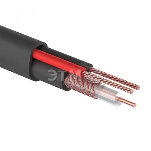 Кабель КВК-П-2 +2x0,75 кв.мм (Cu/Cu) черный (200 м)