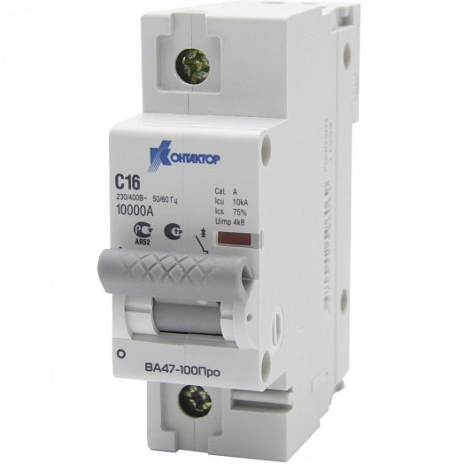 Выключатель автоматический однополюсный 50А С ВА47-100Про 10kA