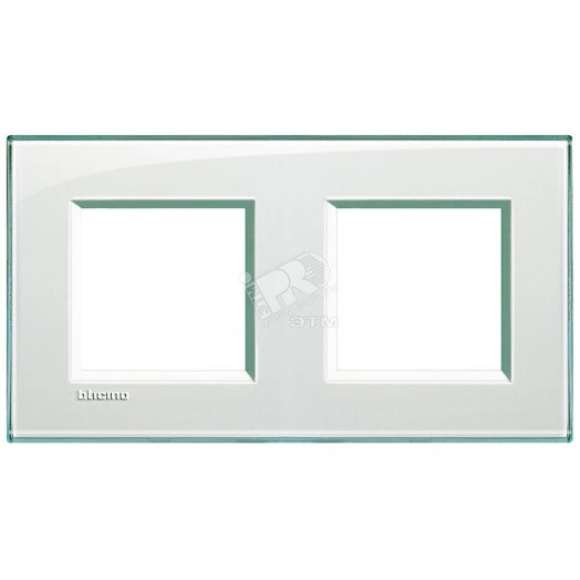 LivingLight Рамка прямоугольная 2 поста Морская вода