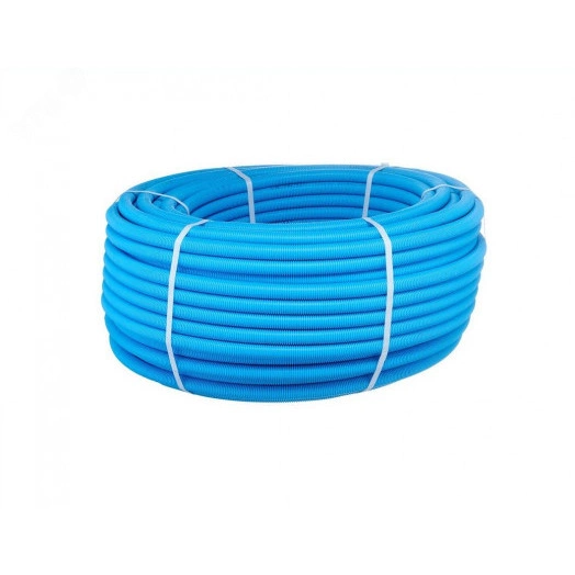 Труба металлопластиковая RIXc 20х2 PEXc-AL-PEX c, всиней гофре, бухта 50  метров