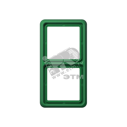 Рамка 2 поста универсальная ударопрочная зеленая