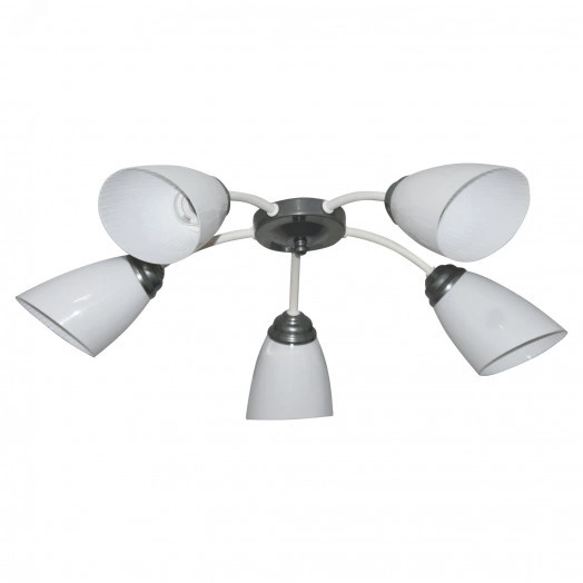 Светильник Китти 151 бел.хром (плафон П0475) НПБ 01-5х60-134 Е27 ИУ