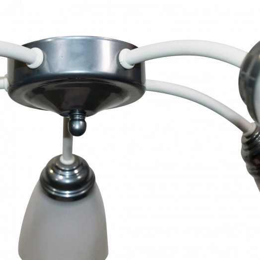 Светильник Китти 151 бел.хром (плафон П0475) НПБ 01-5х60-134 Е27 ИУ