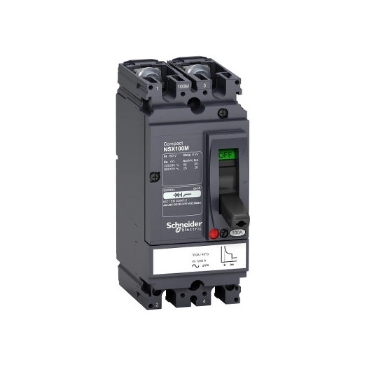 Выключатель автоматический двухполюсный NSX100M 30A AC/DC