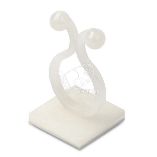 Зажим кабельный самоклеящийся д.16мм площадка 20x20мм (100шт)