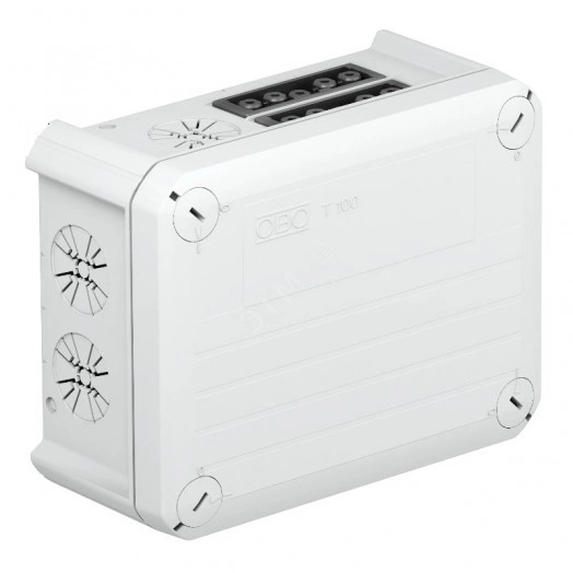 Коробка распаячная T100 150x116x67 с разъемами Wieland