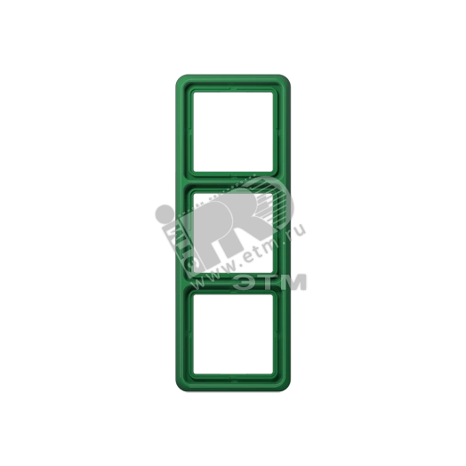 Рамка 3 поста универсальная ударопрочная зеленая