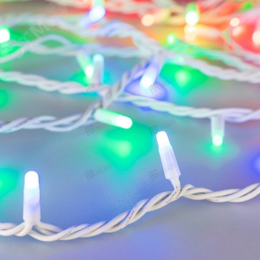 Гирлянда светодиодная декоративная ARD-STRING-PRO-10000-WHITE-95LED-MILK-LIVE RGBW-DMX (24V, 10W) (ARDCL, IP65)