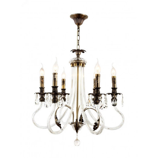 Люстра  Rivoli Marlene 1021-206 6 х Е14 40 Вт хрусталь классика