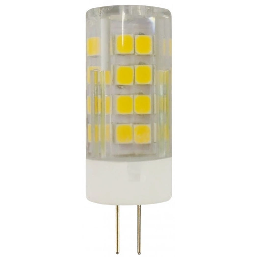 Лампа светодиодная LED JC-3,5W-220V-CER-840-G4 (диод, капсула, 3,5Вт, нейтр, G4) ЭРА (100/1000/30000) ЭРА