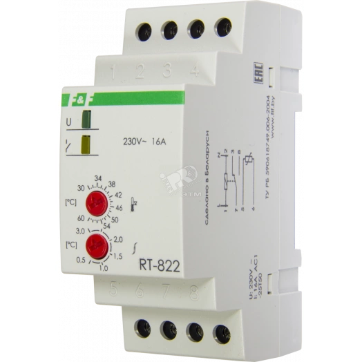 Реле контроля температуры RT-822