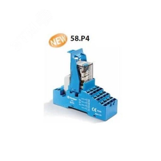 Модуль интерфейсный электромеханическое реле 4CO 7A контакты AgNi 24В AC IP20 безвинтовые клеммы 'Push-in' пластиковая клипса LED+варистор