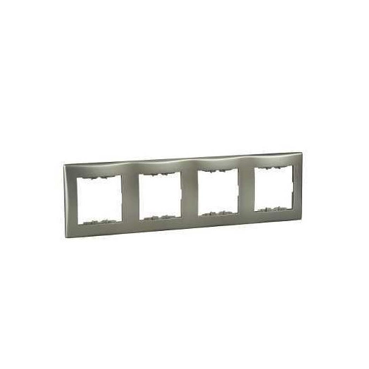 Sedna Рамка 4 поста вертикальная титан