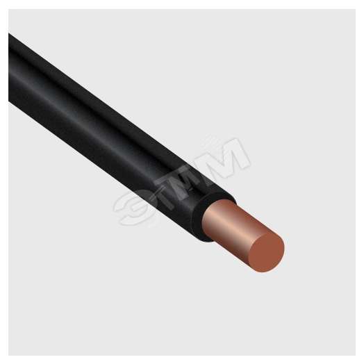 Провод силовой ПуВ 1х0,75 черный 100м