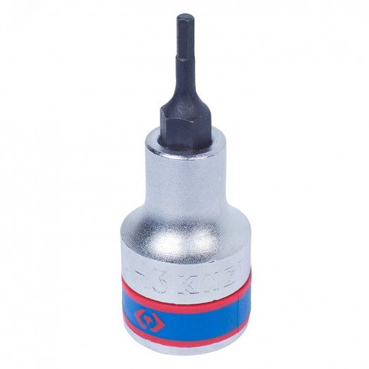 Насадка (бита) торцевая 1/2', HEX, 3 мм, L = 60 мм