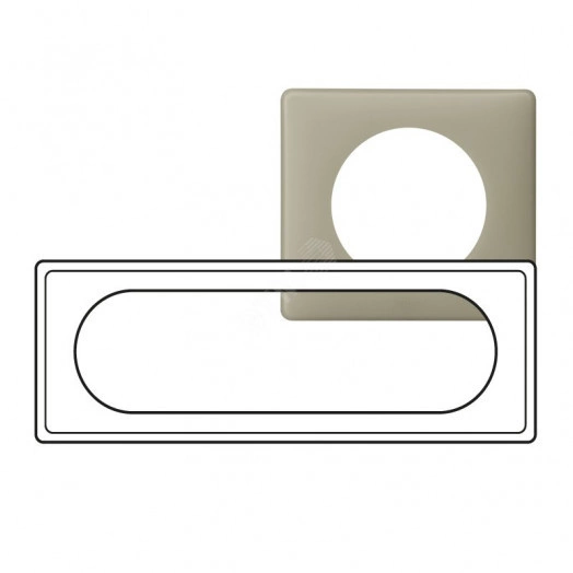 Рамка, 6/8 модулей, грин перкаль