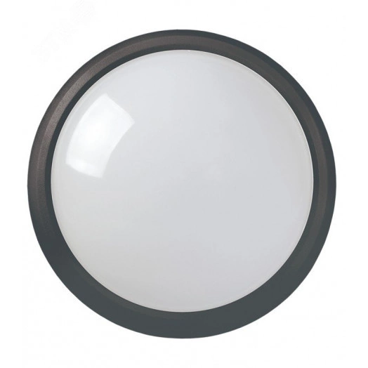 Светильник светодиодный ДПО 5031 12Вт 4000K IP65 круг черный IEK