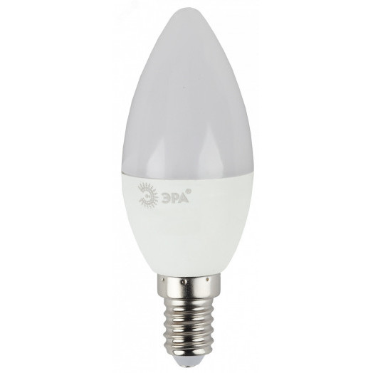 Лампа светодиодная ECO LED B35-6W-827-E14 (диод, свеча, 6Вт, тепл, E14 (10/100/3500) ЭРА