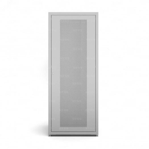 Шкаф напольный телекоммуникационный NTSS RS 42U 800х1000мм, 4 профиля 19, двери перфорированная и сплошная металл, регулируемые опоры, боковые стенки съемные, разобранный, серый RAL 7035