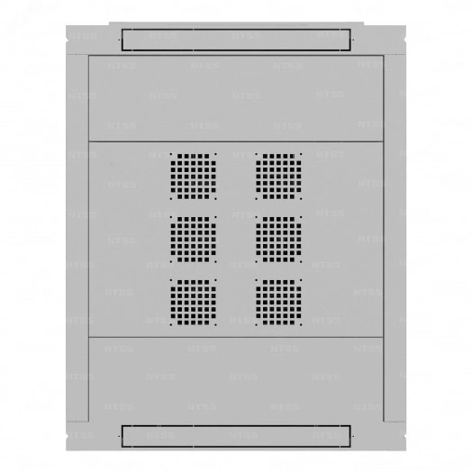 Шкаф напольный телекоммуникационный NTSS RS 42U 800х1000мм, 4 профиля 19, двери перфорированная и сплошная металл, регулируемые опоры, боковые стенки съемные, разобранный, серый RAL 7035