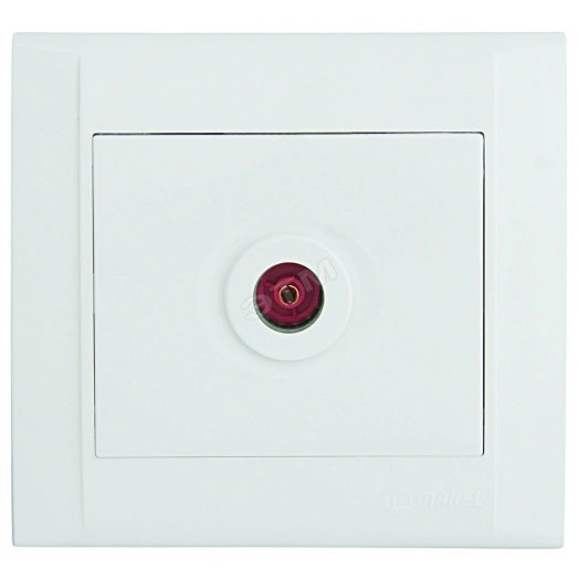 Defne бел  розетка TV проходная