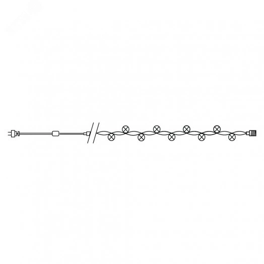 Гирлянда линейная LED мульти 20м