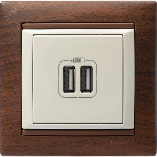 Рамка VALENA 1 пост тонированное дерево