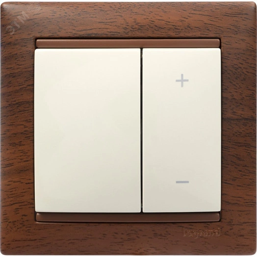 Рамка VALENA 1 пост тонированное дерево