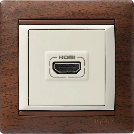 Рамка VALENA 1 пост тонированное дерево