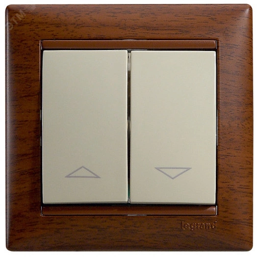 Рамка VALENA 1 пост тонированное дерево