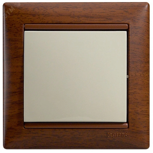 Рамка VALENA 1 пост тонированное дерево