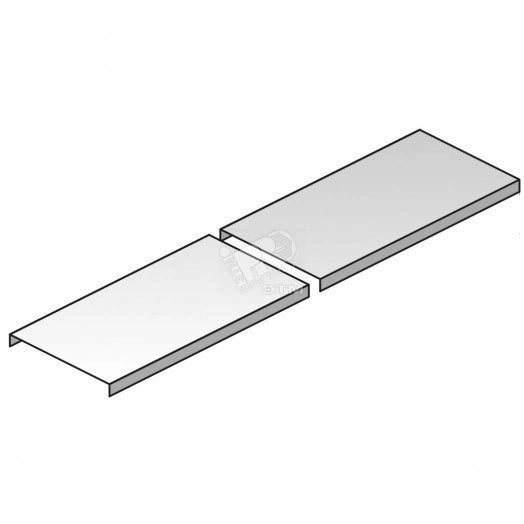 Универсальная крышка, высота - 10 мм, ширина - 250 мм, длина - 2000 мм, толщина - 0,75 мм, кратность - 2м, ZM - Оцинкованная сталь (цинк-магниевое покрытие MAGNELIS)