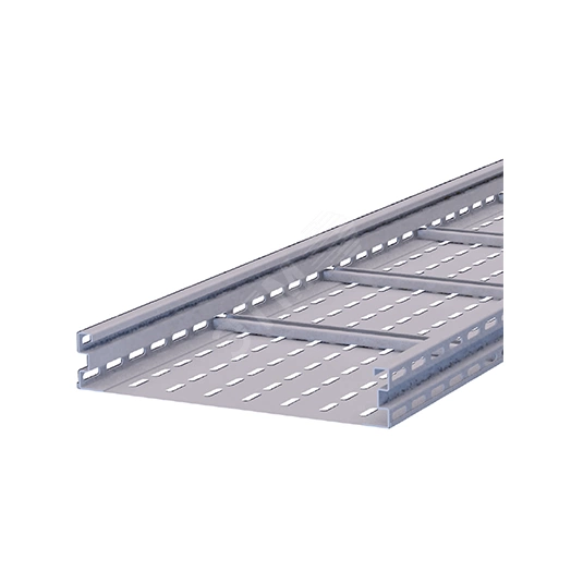 Лоток лестничный с перфорированным дном LHT 200х200 L=3м S=1.5мм горячеоцинкованный