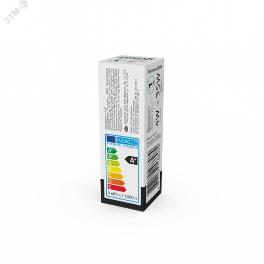 Лампа светодиодная LED 4 Вт 180 Лм 4100К G4 капсула белая DC 12 В Elementary Gauss