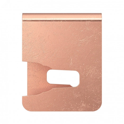 Скоба-держатель полосы 45мм медь