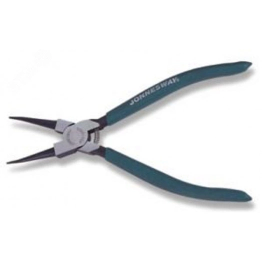 Щипцы прямые для стопорных колец с ПВХ рукоятками, сжим, 225 мм, 32-80 мм