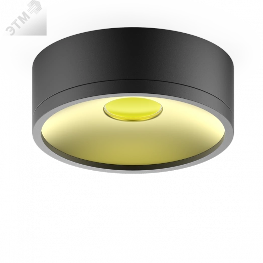 Светильник светодиодный накладной LED ДПО 12 Вт 1100 Лм 4000К IP20 d140х50 мм монт d50 мм Overhead Gauss