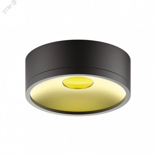 Светильник светодиодный накладной LED ДПО 12 Вт 1100 Лм 4000К IP20 d140х50 мм монт d50 мм Overhead Gauss