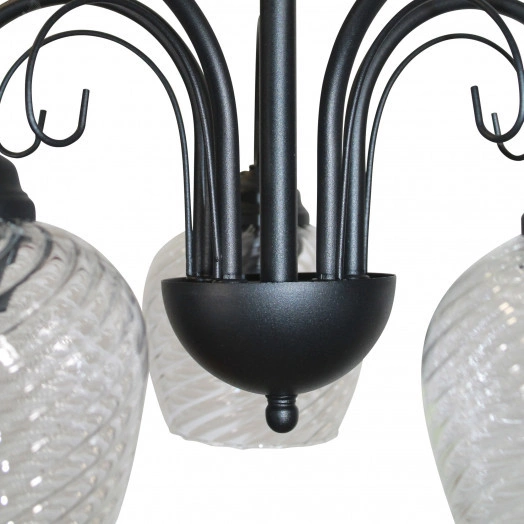 Светильник Берта 151 черн.муар (Плафон 8270) НСБ 01-5х60-132 Е27 ИУ