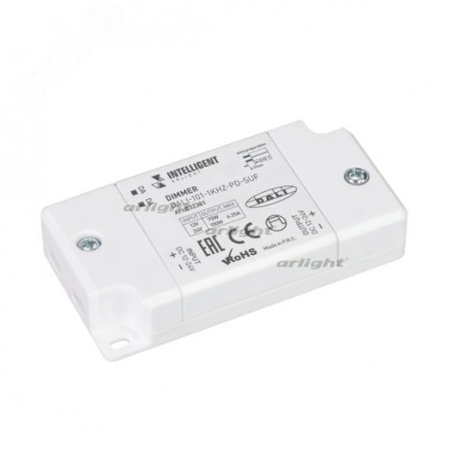 Диммер DALI-101-1kHz-PD-SUF (12-24V, 1х6.25А) (IARL, IP20 Пластик, 5 лет)