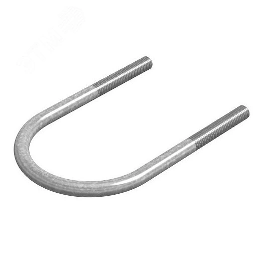 Хомут крепления U-образный 8х65, гальван. цинк