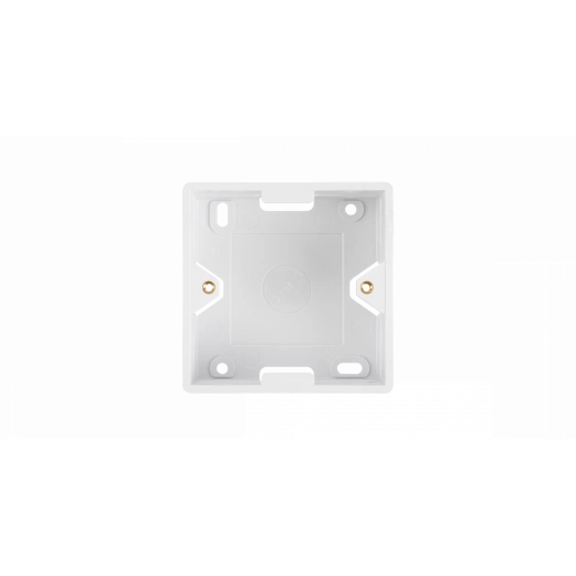 Коробка настенная, под лицевые панели и розетки формата 80х80мм, белая