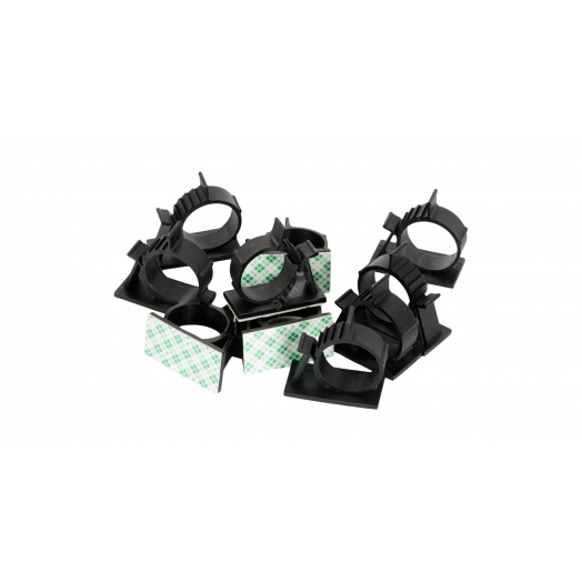 Основание самоклеящееся с защелкой для пучка до 8мм, 25х9мм, черное, 100шт