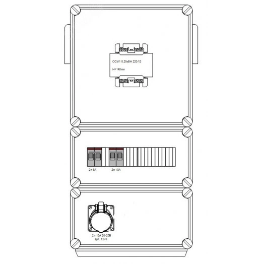Ящие трансформаторный понижающий ЯТП 220/36 0,25кВА