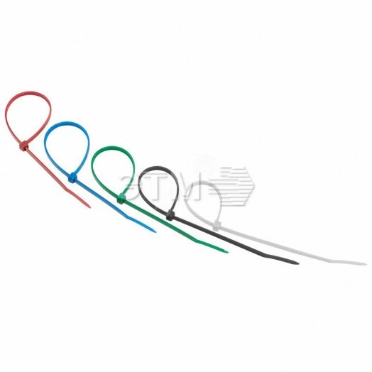 Хомут-стяжкa нeйлонoвая 250x3,6 мм, цветная, упаковка 25 шт