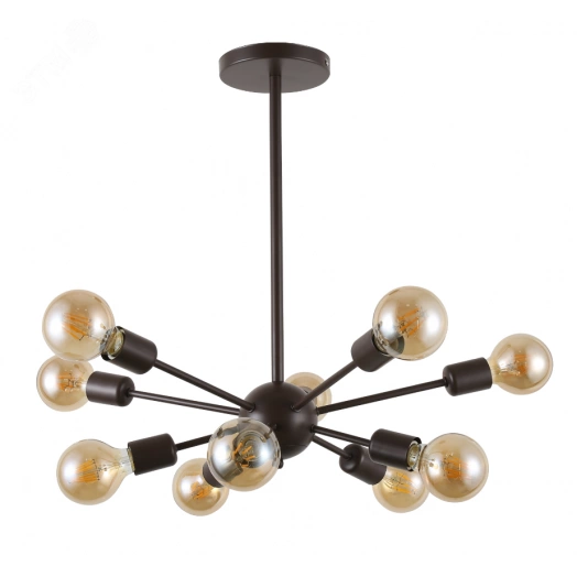 Люстра  Rivoli Grethen 5083-310 10 * Е27 40 Вт лофт - кантри