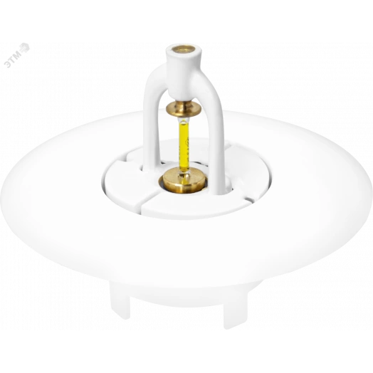 Цоколь фасонный пластиковый белый R 1/2 для       углубленного монтажа оросителей