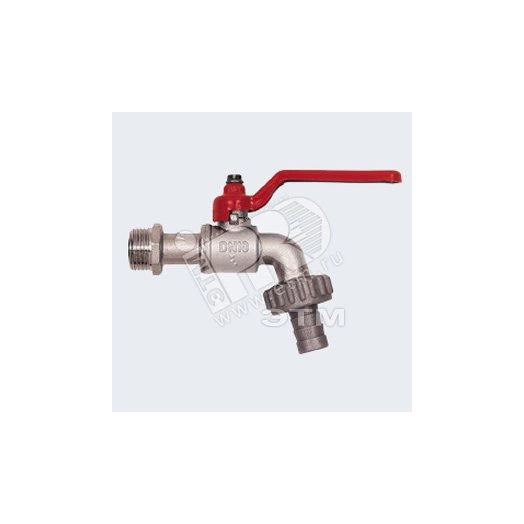 Кран водоразборный со штуцером 1/2' Н длинная ручка