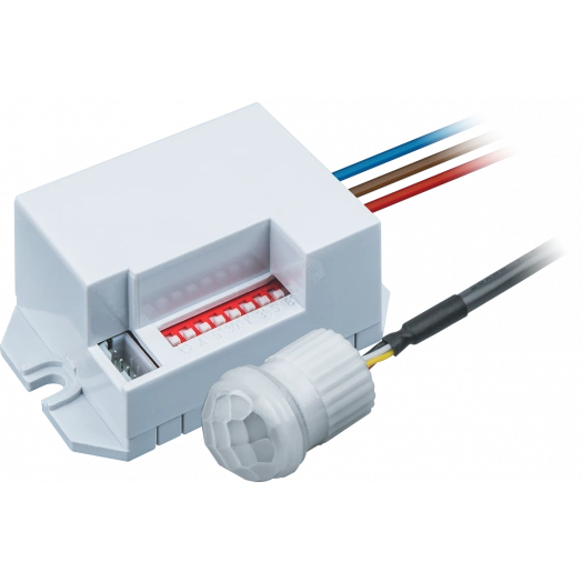 Датчик движения ИК встраиваемый 800w 360 гр. 6м IP65 белый